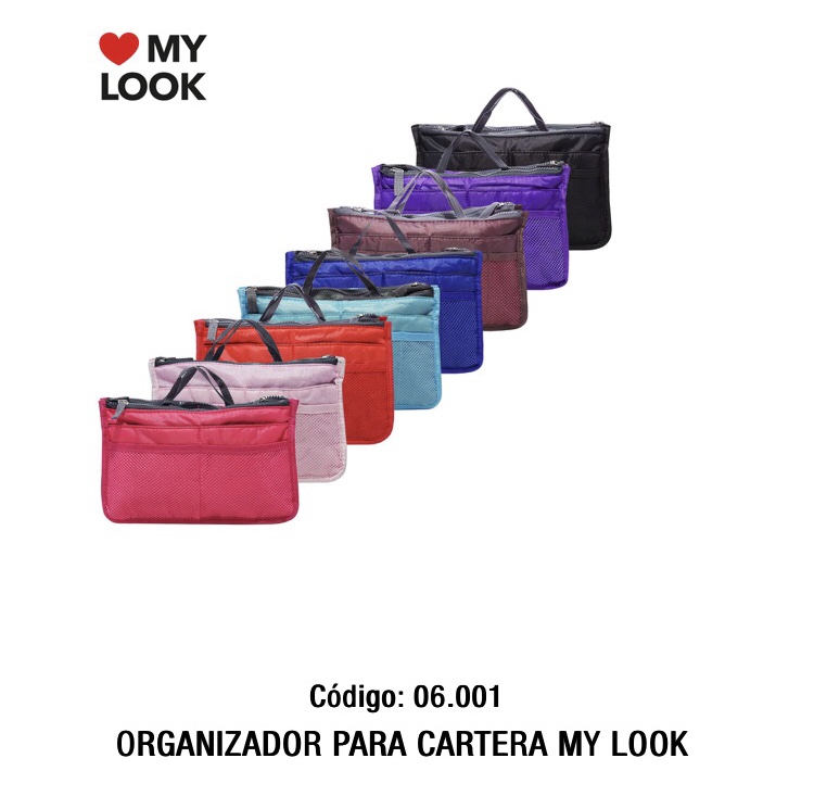 ORGANIZADOR DE CARTERA -COLOR ROSA Y CELESTE