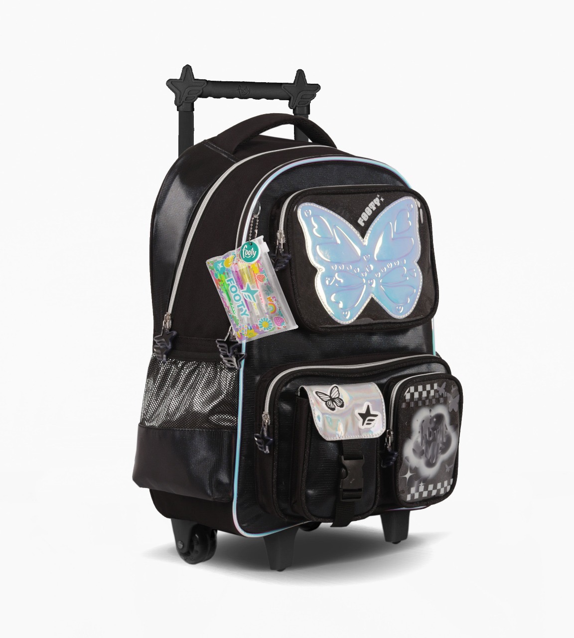 MOCHILA FOOTY CARRO 18” NEGRO 