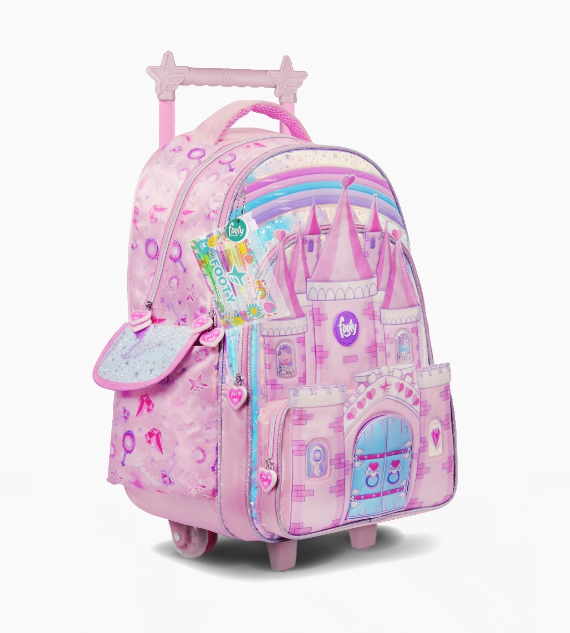 MOCHILA FOOTY CARRO 18” ROSA