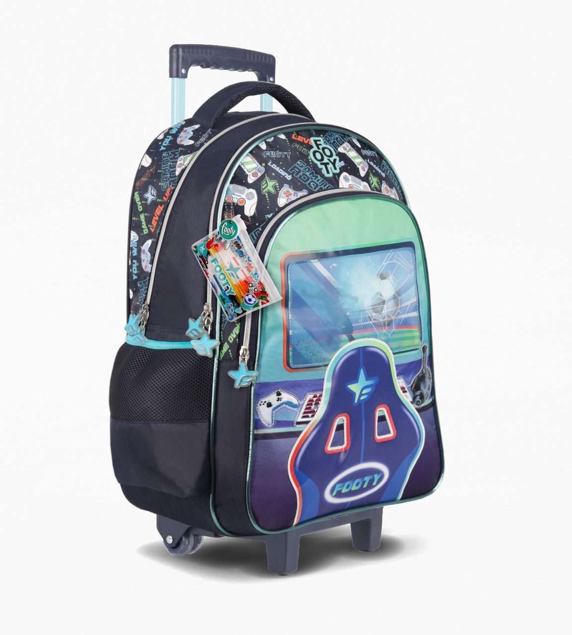 MOCHILA FOOTY CARRO 18” VERDE